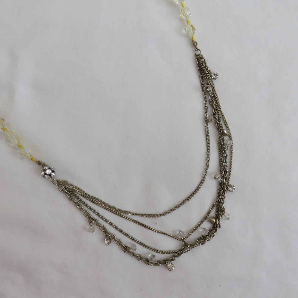 LOFT Yellow String Necklace - Picture 2 of 2